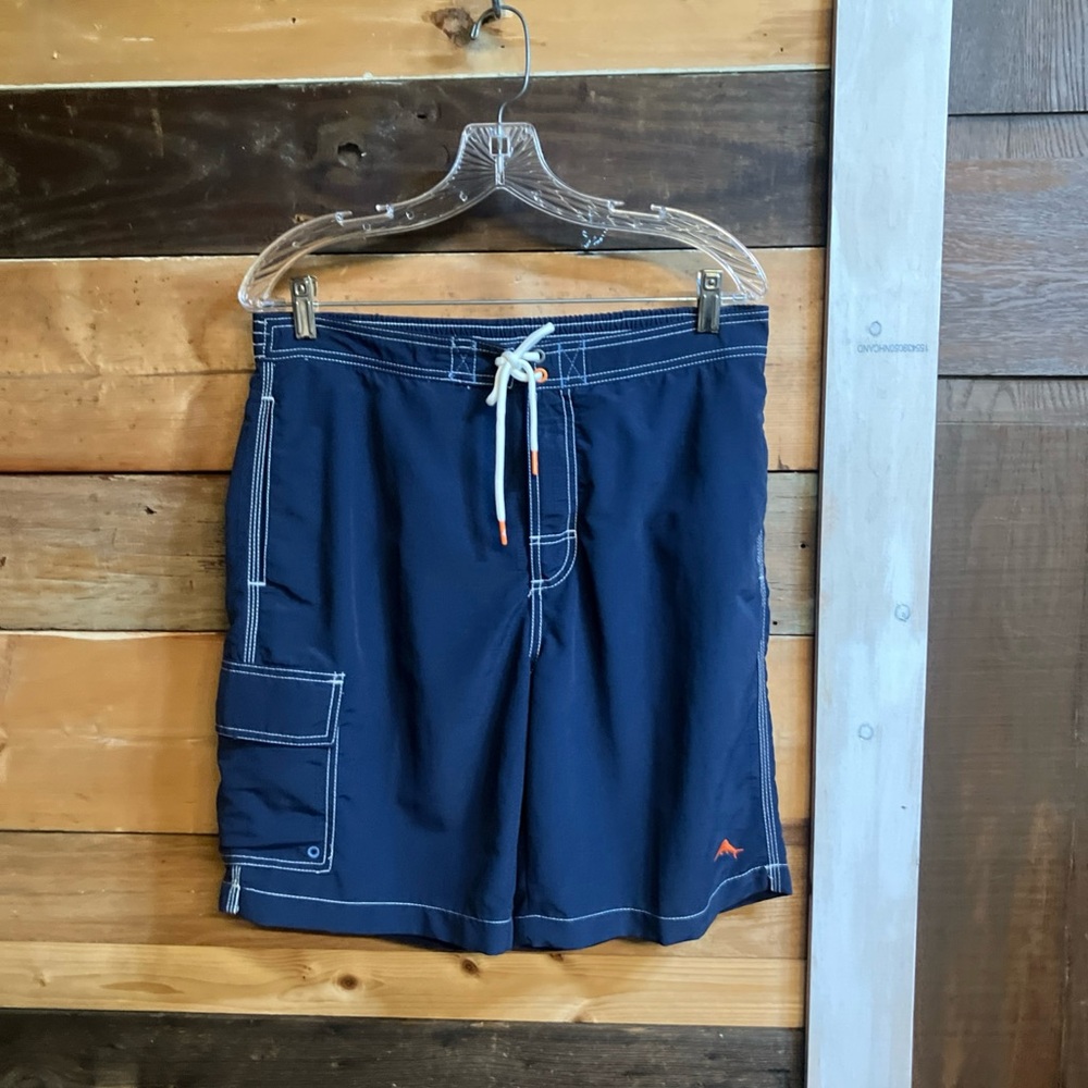 Tommy Bahama Baha Navy Swim Board Shorts M